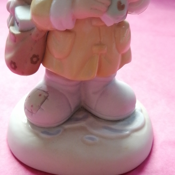 Precious moments "I'm there for u rain or shine" figurine, discontinued collecta - Picture 4 of 7